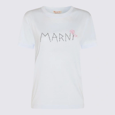 Marni T-shirt E Polo Blu In Light Blue