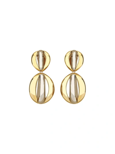 Saint Laurent Earrings In Palladium/gold