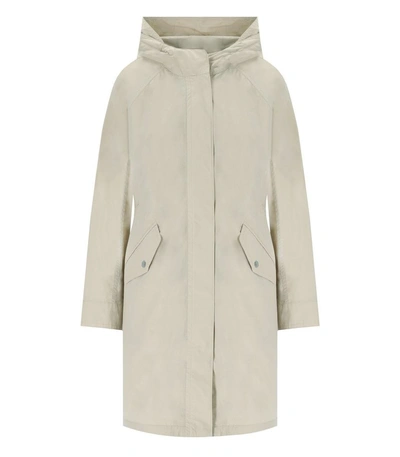 Woolrich Long Summer Light Oak Parka In Beige