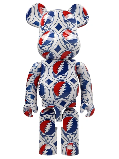 Medicom Toy Be@rbrick Grateful Dead Steal Your Face 1000% Decorative Accessories Multicolor In White