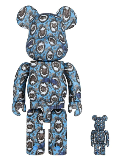 Medicom Toy Be@rbrick Robe Japonica Mirror 100% & 400% Decorative Accessories Multicolor In Blue