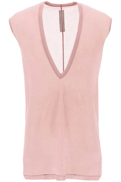 Rick Owens "organic Cotton Dylan Top For In Pink