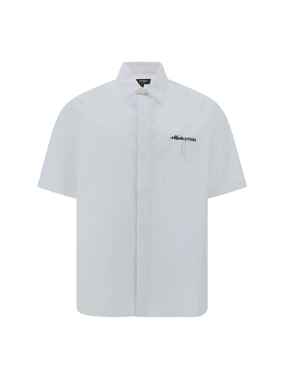 Fendi Men Shirt In White