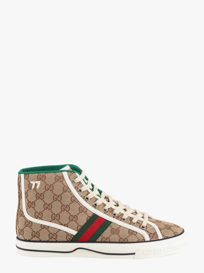 Gucci Man Sneakers Man Beige Sneakers In Cream
