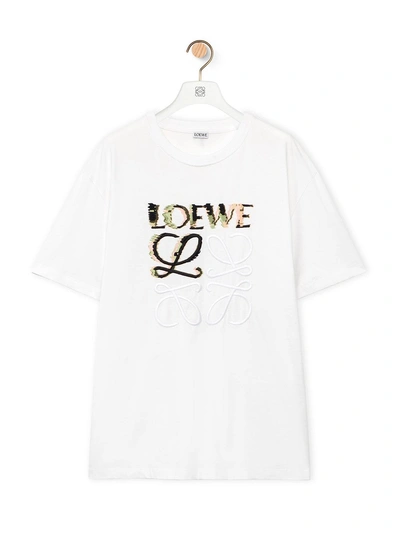 Loewe Men Relaxed Fit T-shirt In White