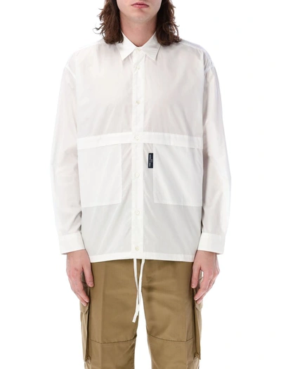 Comme Des Garçons Homme Deux Comme Des Garçons Homme Buttoned Panelled Shirt In White