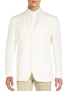 John Varvatos Regular-fit Linen & Silk Sportcoat In Basalt