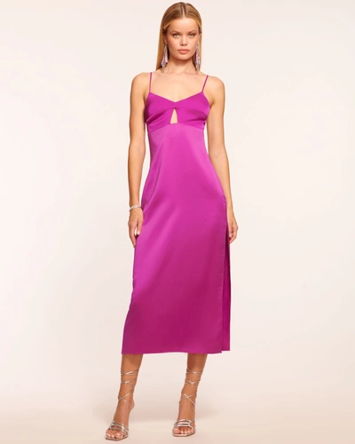 Ramy Brook Hadlee Cutout Slip Dress In Wild Rose