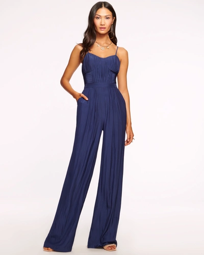 Ramy Brook Loretta Corset Jumpsuit In Spring Navy