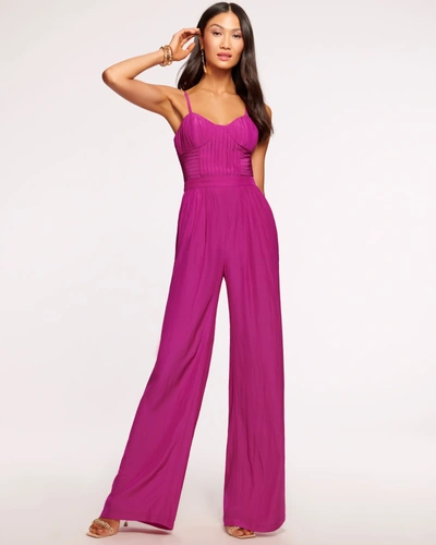 Ramy Brook Loretta Corset Jumpsuit In Wild Rose