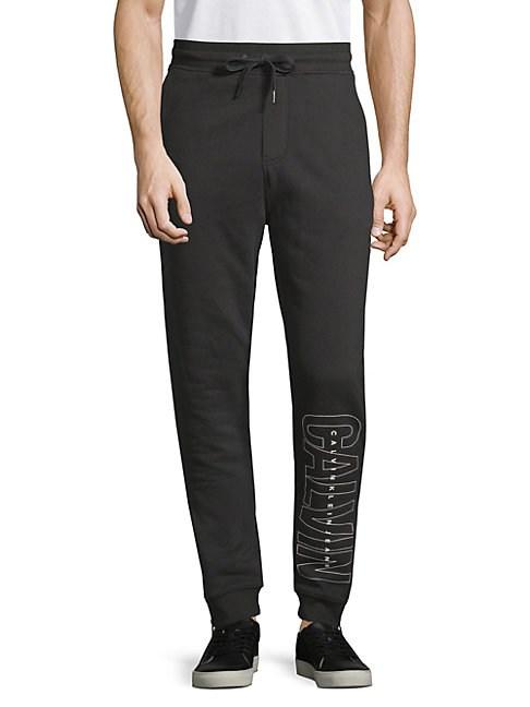 calvin klein joggers mens black