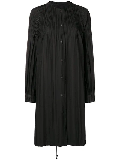 Issey Miyake Pleats Please By  Jaunty Coat - Black