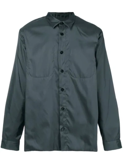 Jil Sander Upside-down Stitch Shirt In Grey