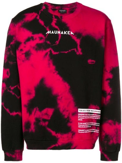 Mauna Kea Printed Sweatshirt - Red