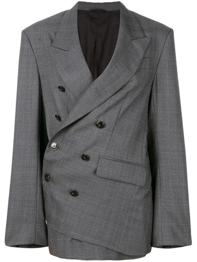 A.f.vandevorst Tailored Wrap Blazer In Grey