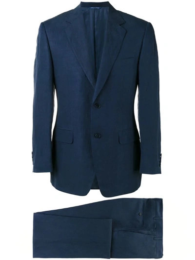 Canali Single-breasted Two-piece Suit In Blue