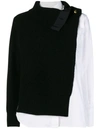 Sacai 'sweater-shirt' Sweater In Black