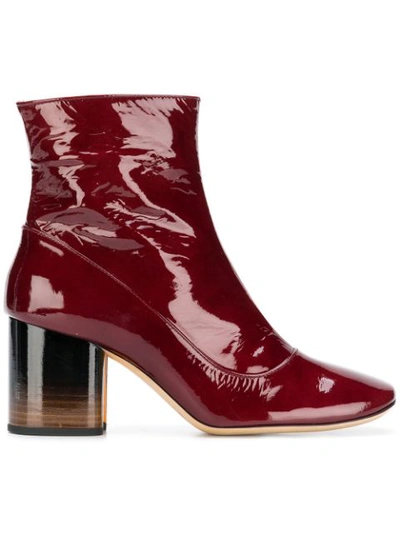 Paul Smith 'nira' Ankle Boots In Red