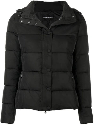 Emporio Armani Padded Puffer Jacket - Black