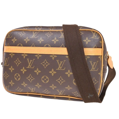 Pre-owned Louis Vuitton Reporter Pm Canvas Shoulder Bag () In Brown