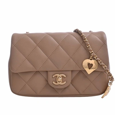 Pre-owned Chanel Leather Shoulder Bag () In Brown