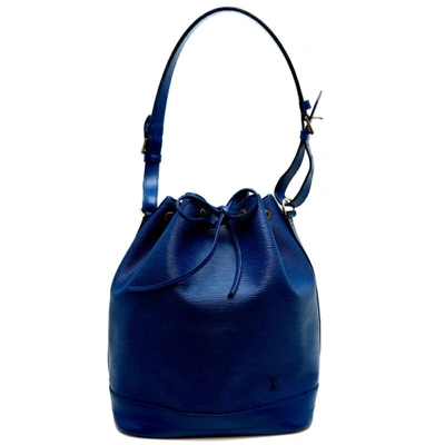 Pre-owned Louis Vuitton Noé Leather Shoulder Bag () In Blue