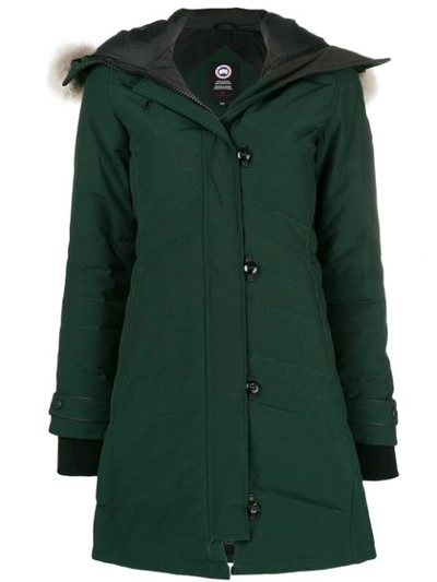 Canada Goose Fur Trimmed Hood Coat - Green