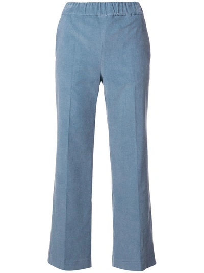 Alberto Biani Elasticated Waist Trousers - Blue