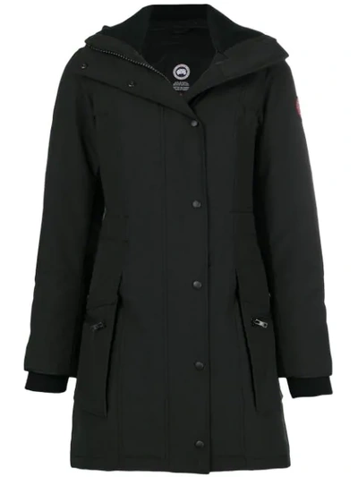 Canada Goose Hooded Parka In Black