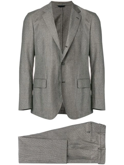 Tombolini Woven Formal Suit In Grey