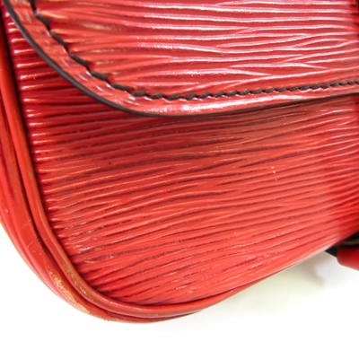 Pre-owned Louis Vuitton Cartouchiere Leather Shopper Bag () In Red