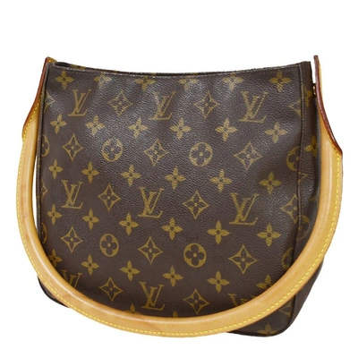 Pre-owned Louis Vuitton Looping Mm Canvas Shoulder Bag () In Brown