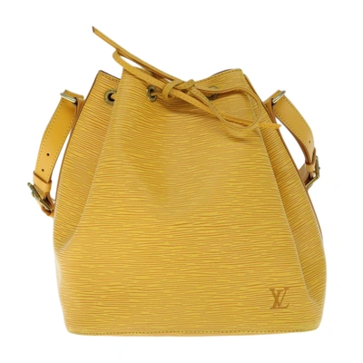 Pre-owned Louis Vuitton Noe Lace Shoulder Bag () In Yellow