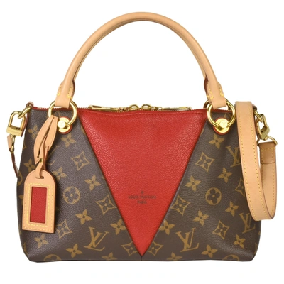 Pre-owned Louis Vuitton Tote V Canvas Handbag () In Brown