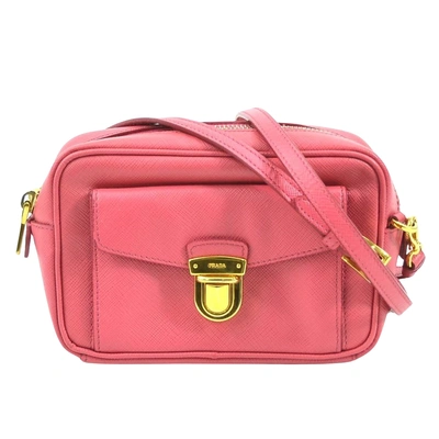 Prada Saffiano Leather Shopper Bag () In Pink