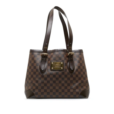 Pre-owned Louis Vuitton Hampstead Canvas Shoulder Bag () In Brown