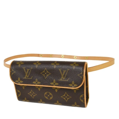 Pre-owned Louis Vuitton Pochette Florentine Canvas Clutch Bag () In Brown