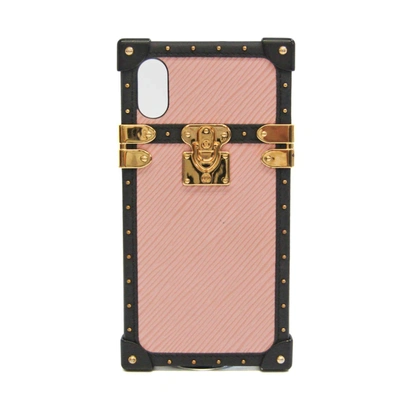 Pre-owned Louis Vuitton Etui Iphone Leather Wallet () In Pink
