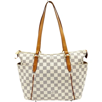Pre-owned Louis Vuitton Totally Canvas Shoulder Bag () In White