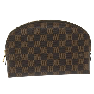 Pre-owned Louis Vuitton Cosmetic Pouch Canvas Clutch Bag () In Brown