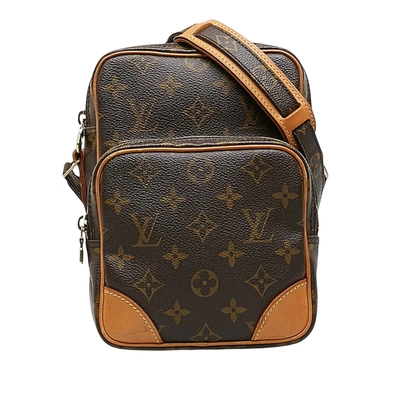 Pre-owned Louis Vuitton Amazone Canvas Shoulder Bag () In Brown