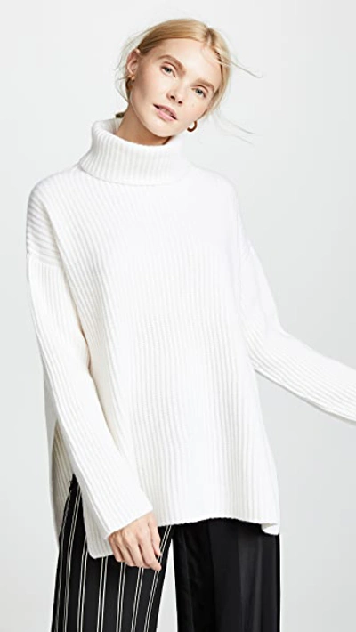 Le Kasha Lisbon Turtleneck Cashmere Sweater In White