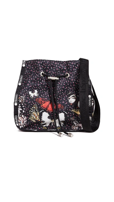 Lesportsac Nadine Drawstring Tote In Butterfly Banner