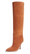 Sigerson Morrison Women's Halie Suede Over-the-knee High-heel Boots In Tan