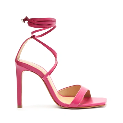 Schutz Bryce Nappa Leather Sandal In Hot Pink