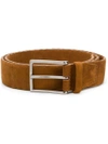 Orciani Thin Buckle Belt In Brown