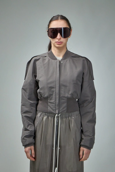 Rick Owens Rp01d2719 Padded Bomber Collage Dust In Gray