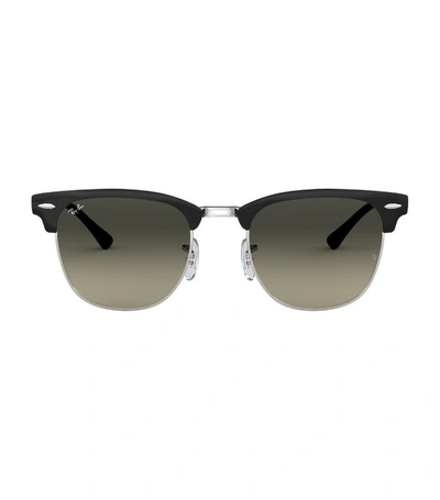 Ray Ban All-metal Clubmaster Sunglasses In Grey Gradient