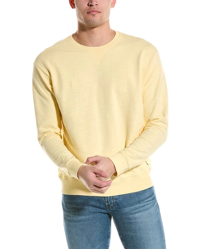 Ag Jeans Andre Crewneck Pullover In Yellow