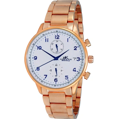 Adee Kaye Men's Blitz - G1 Grey Dial Watch In Blue / Gold Tone / Rose / Rose Gold Tone / White